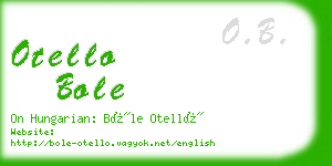 otello bole business card